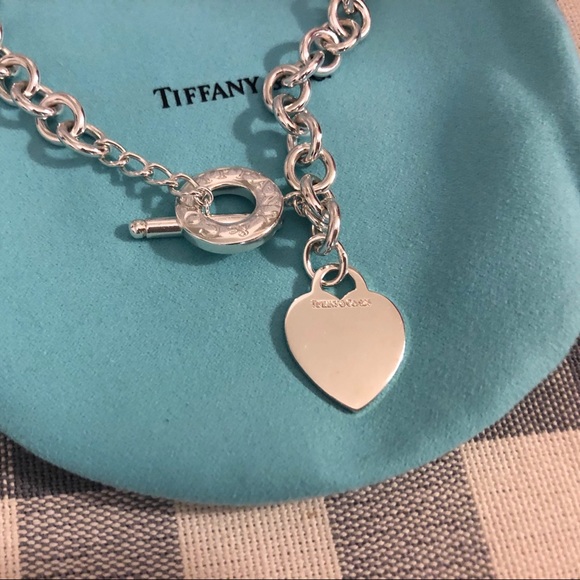 Tiffany Co Heart Tag Toggle Necklace 